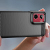 Capa Tech-Protect TPUCarbon para Motorola Moto G05 / E15, preta