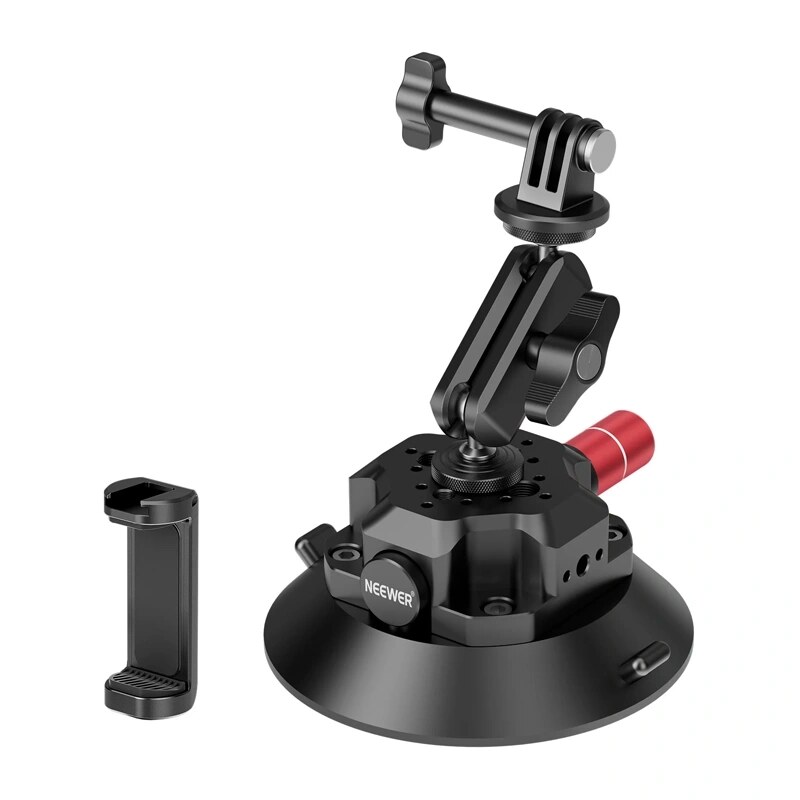 Suporte com ventosa Neewer CA105 para câmara ou telemóvel, 11,4 cm (10104419EU)