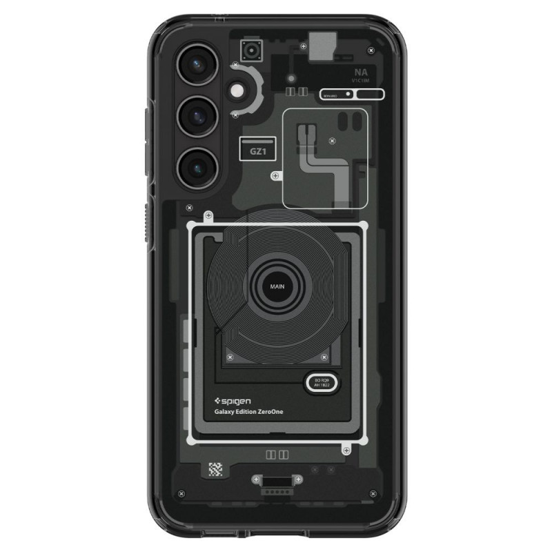 Capa Ultra Hybrid Spigen para Samsung Galaxy S23 FE, Zero One, cinzento-escuro