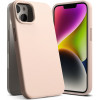 Capa de silicone Ringke para Apple iPhone 14 Plus / 15 Plus, rosa areia