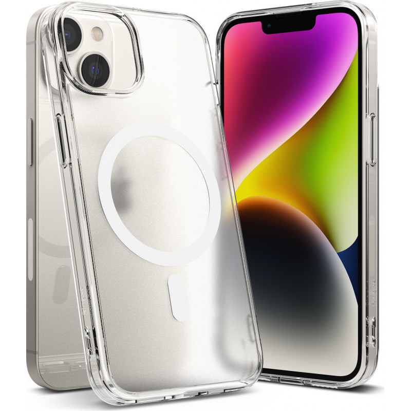 Capa MagSafe Ringke Fusion Magnetic (RGK1679) para Apple iPhone 14 Plus / 15 Plus, transparente mate