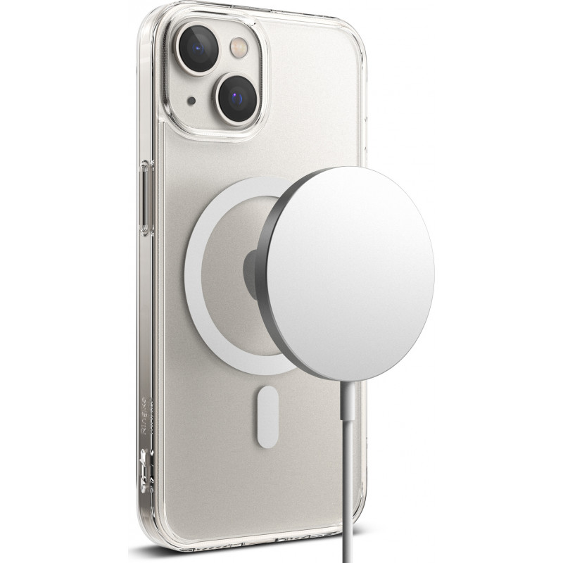 Capa MagSafe Ringke Fusion Magnetic (RGK1679) para Apple iPhone 14 Plus / 15 Plus, transparente mate
