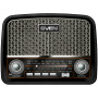 SVEN SRP-555 Altifalante rádio, preto-prateado, 3 W, FM/AM/SW, USB, SD/microSD, bateria