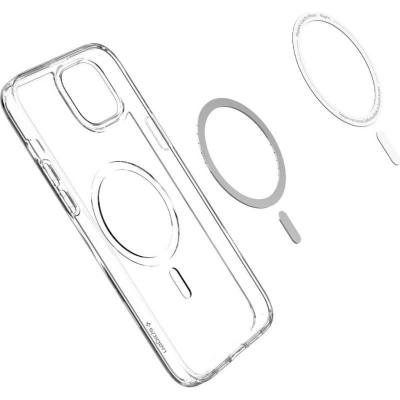 Capa MagSafe Spigen Ultra Hybrid Mag (ACS05048) para Apple iPhone 14, branca
