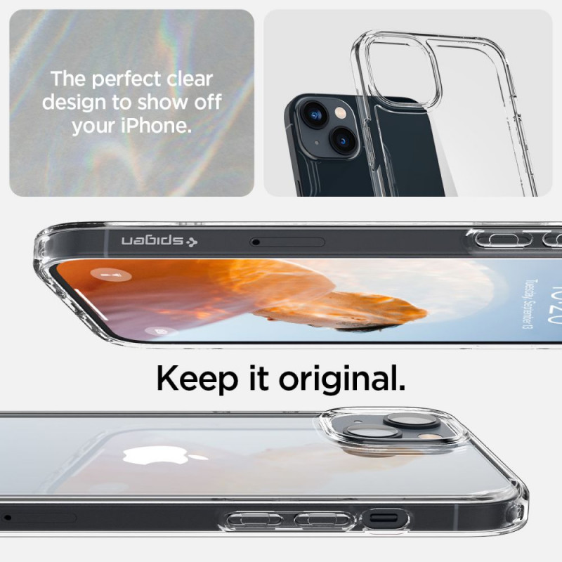 Capa Spigen Ultra Hybrid (ACS05040) para Apple iPhone 14, Crystal Clear