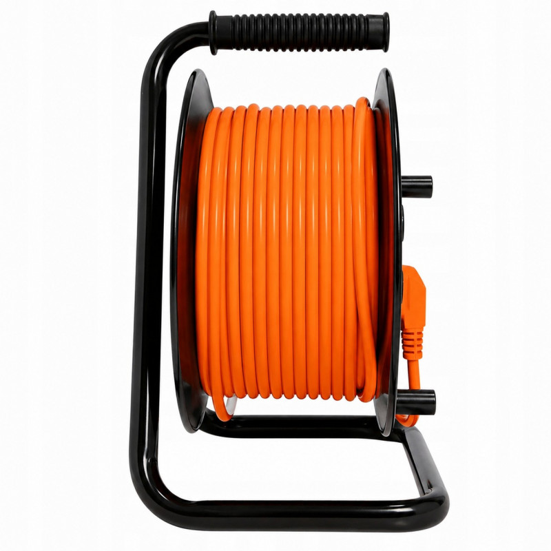 Extensão com tambor Extralink Powerlink, 30 m, 4 tomadas, com terra