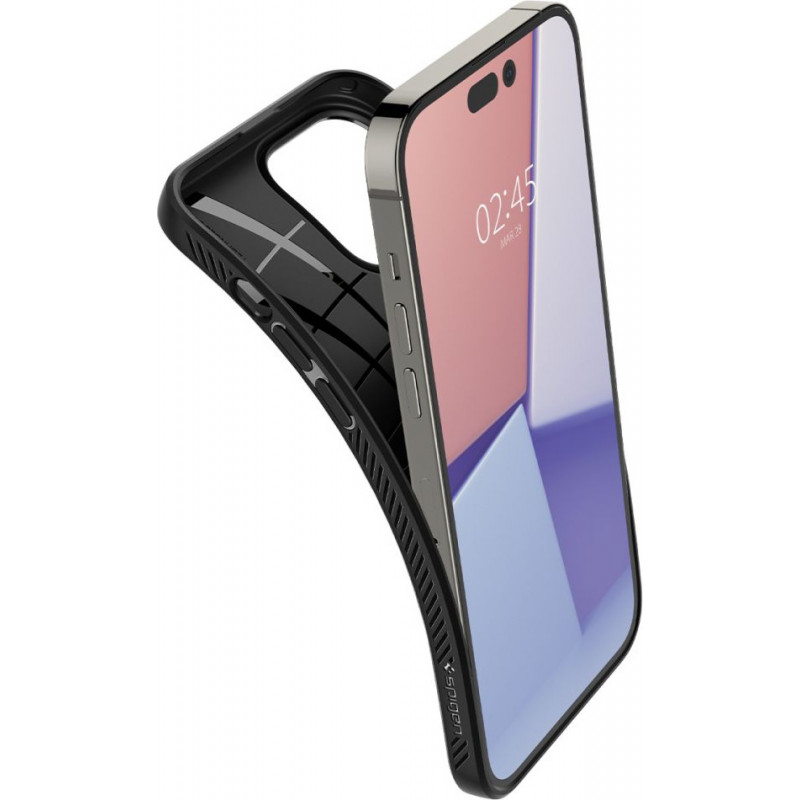 Capa Spigen Liquid Air (ACS04957) para Apple iPhone 14 Pro, preto mate
