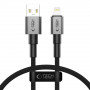 Cabo Tech-Protect Ultraboost DNA USB-A / Lightning, 12W, 2.4A, 25 cm, cinzento ferro