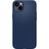 Capa MagSafe Spigen Silicone Fit Mag (ACS04921) para Apple iPhone 14 Plus / 15 Plus, azul-marinho