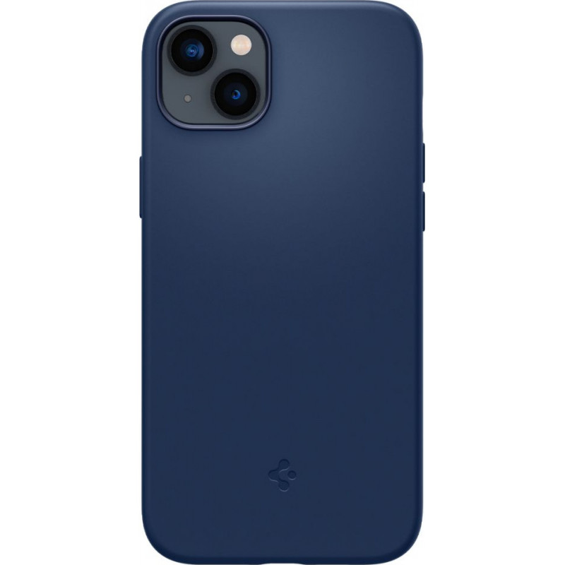 Capa MagSafe Spigen Silicone Fit Mag (ACS04921) para Apple iPhone 14 Plus / 15 Plus, azul-marinho