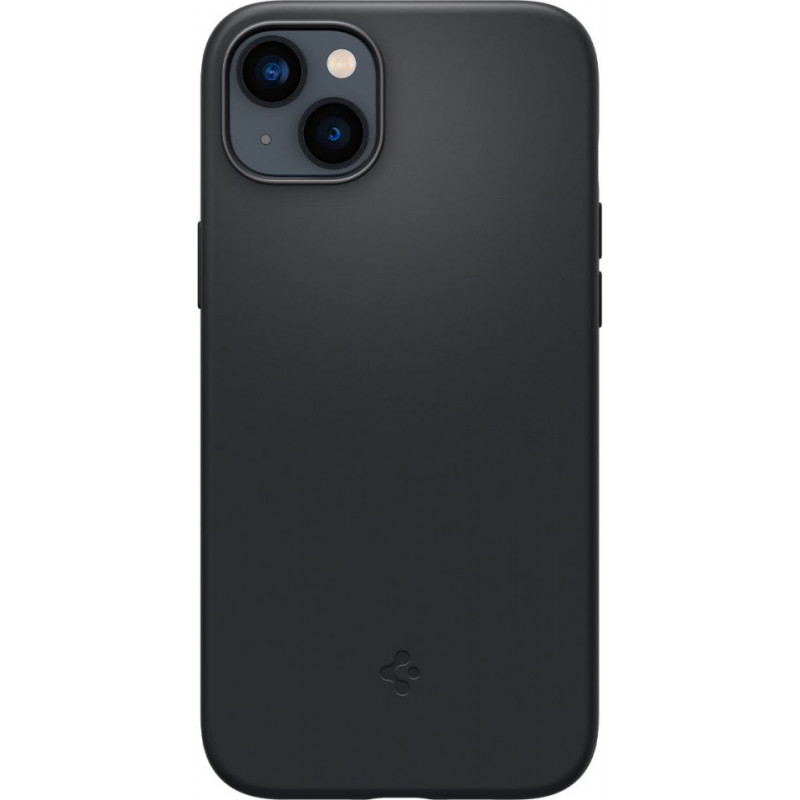 Capa MagSafe Spigen Silicone Fit Mag (ACS04920) para Apple iPhone 14 Plus / 15 Plus, preta