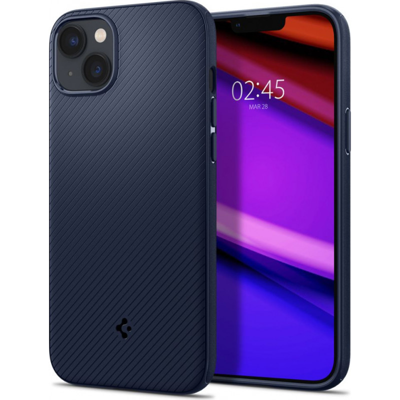 Capa Spigen Mag Armor (ACS04919) para Apple iPhone 14 Plus / 15 Plus, azul-marinho