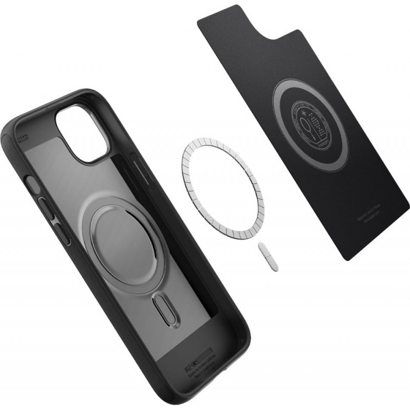 Capa Spigen Mag Armor (ACS04918) para Apple iPhone 14 Plus / 15 Plus, preto mate