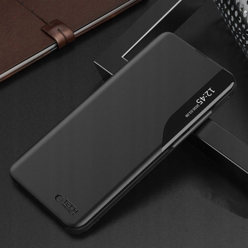 Capa Smart View Tech-Protect para Xiaomi Redmi 12, preta