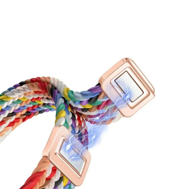 Pulseira Tech-Protect Nylonmag para Xiaomi Smart Band 8 / 9 / NFC, preta