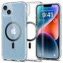Capa MagSafe Spigen Ultra Hybrid Mag (ACS04904) para Apple iPhone 14 Plus / 15 Plus, fibra de carbono