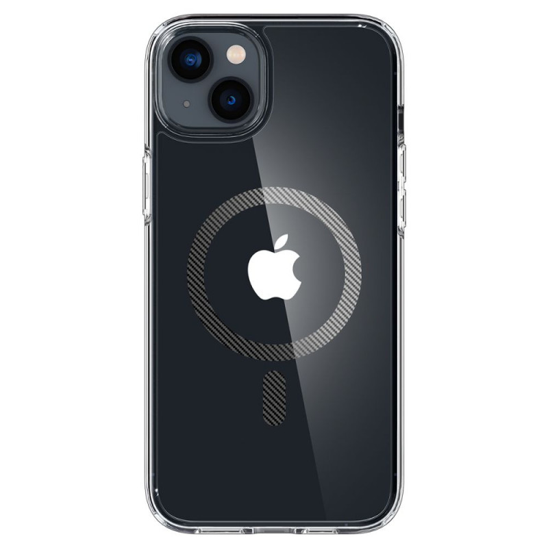 Capa MagSafe Spigen Ultra Hybrid Mag (ACS04904) para Apple iPhone 14 Plus / 15 Plus, fibra de carbono