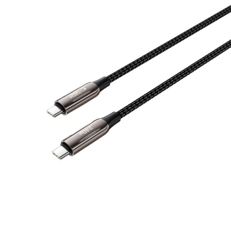 Cabo Tech-Protect UB10T Ultraboost USB-C / USB-C PD240W/QC4.0, 200 cm, preto