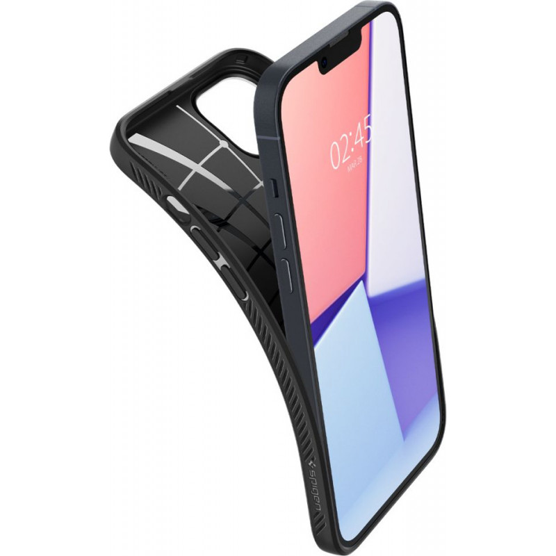 Capa Spigen Liquid Air para Apple iPhone 14 Plus / 15 Plus, preto mate