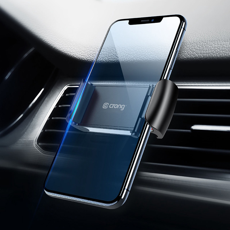 Suporte universal para smartphone para automóvel Crong para telefones de 4 - 6,5 polegadas, preto