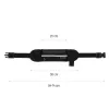 Cinto de corrida expansível Wozinsky WRBBK1, preto