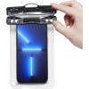 Capa impermeável universal Spigen A601 Aqua Shield, Crystal Clear