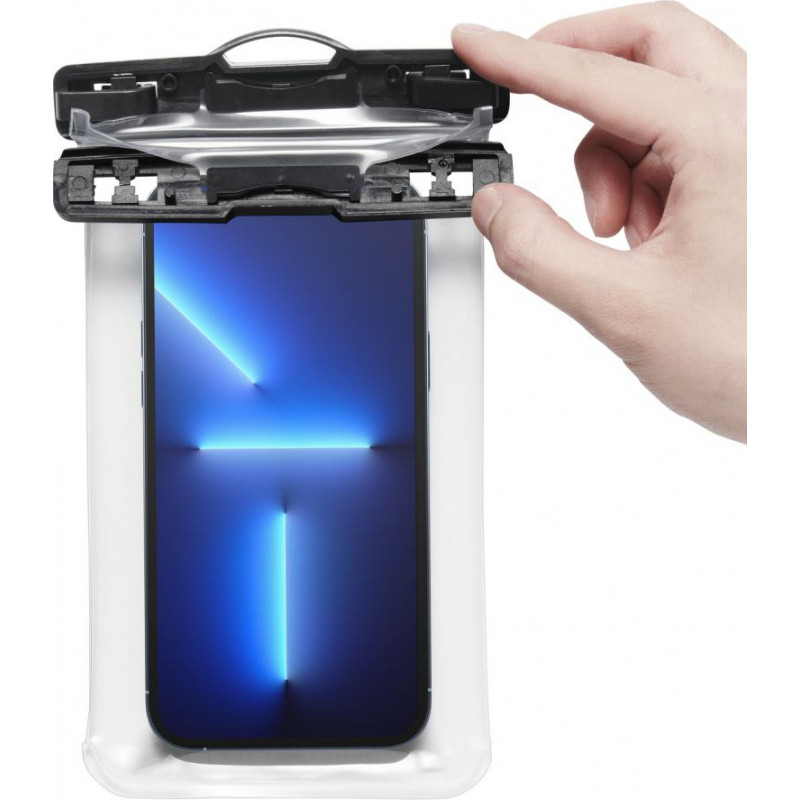 Capa impermeável universal Spigen A601 Aqua Shield, Crystal Clear