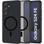Capa Tech-Protect Magmat MagSafe THP3460 para Samsung Galaxy S24 FE, preto mate