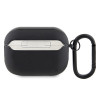 Capa Mercedes-AMG AMAP2SLWK Leather Big Logo para Apple AirPods Pro 2 (2022/2023), preta, logótipo branco