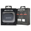 Capa Mercedes-AMG AMAP2SLWK Leather Big Logo para Apple AirPods Pro 2 (2022/2023), preta, logótipo branco