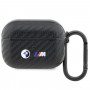 Capa BMW BMAPWMPUCA2 Carbon Double Metal Logo para Apple AirPods Pro, preta
