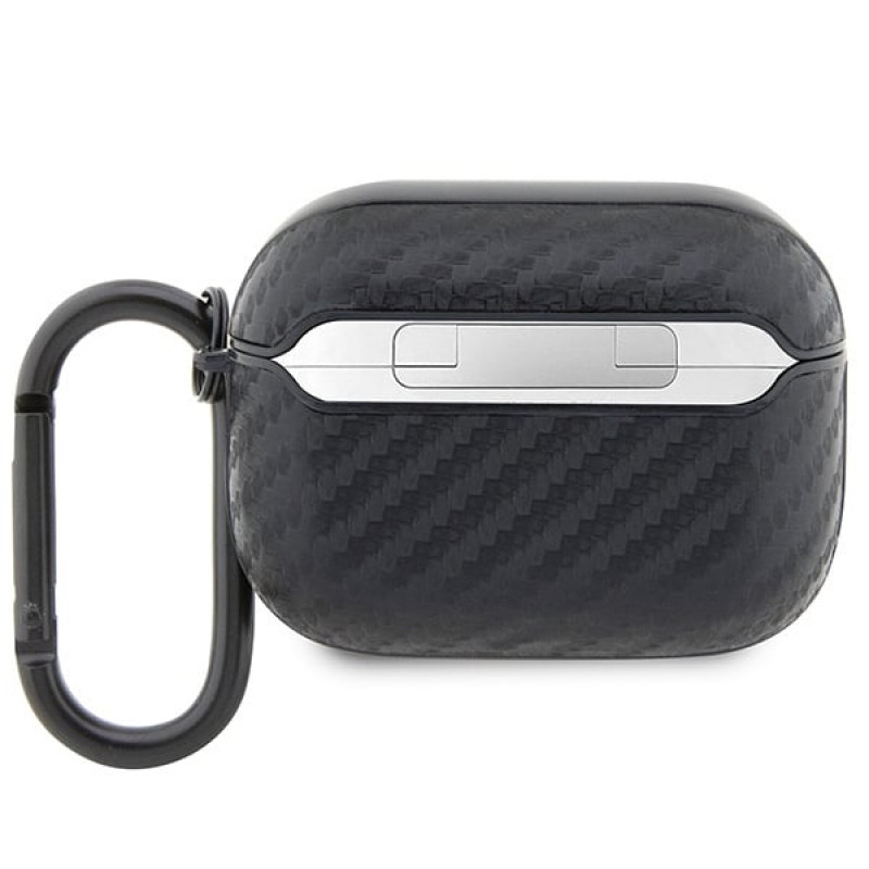 Capa BMW BMAPWMPUCA2 Carbon Double Metal Logo para Apple AirPods Pro, preta