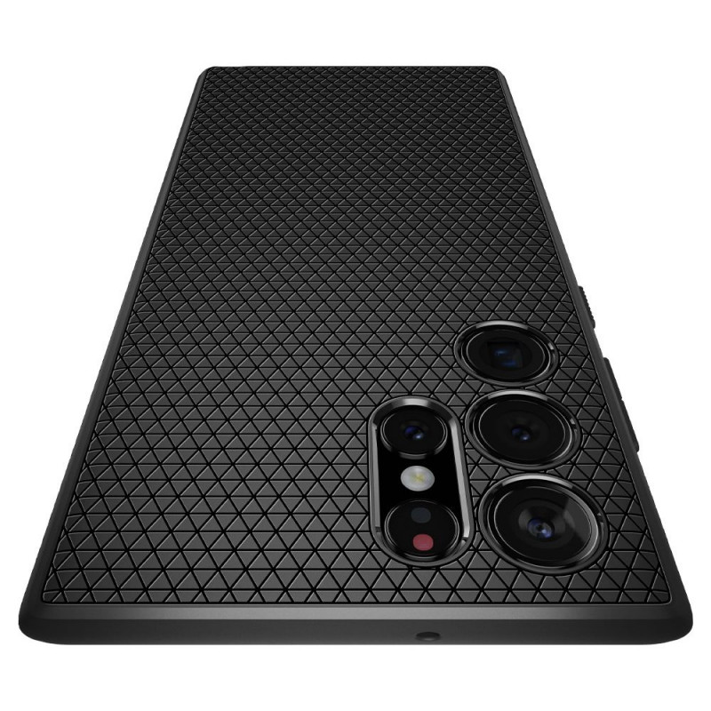 Capa Spigen Liquid Air para Samsung Galaxy S22 Ultra, preto mate