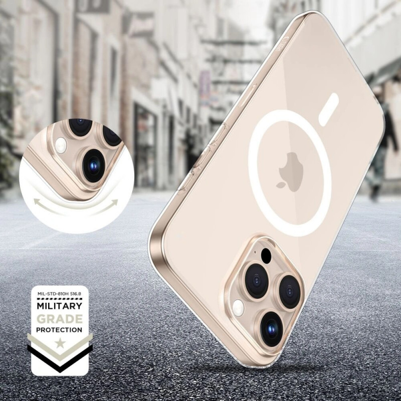 Capa Tech-Protect Flexair MagSafe para Apple iPhone 16 Pro Max, Transparente