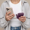 Capa para estojo de carregamento Tech-Protect Silicone Hook THP6103 Apple AirPods Pro 3, bordô