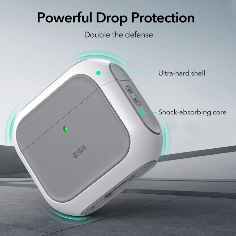 Capa ESR Orbit HaloLock MagSafe para Apple AirPods 4, branca