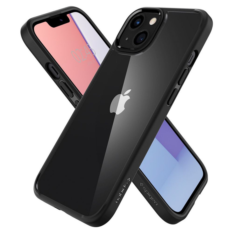 Capa Spigen Ultra Hybrid para Apple iPhone 13, preto mate