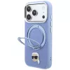 Capa MagSafe Karl Lagerfeld with Ring Stand 360 Karl Head Pin para Apple iPhone 18 Pro Max / 17 Pro Max, azul-claro (KF003238)