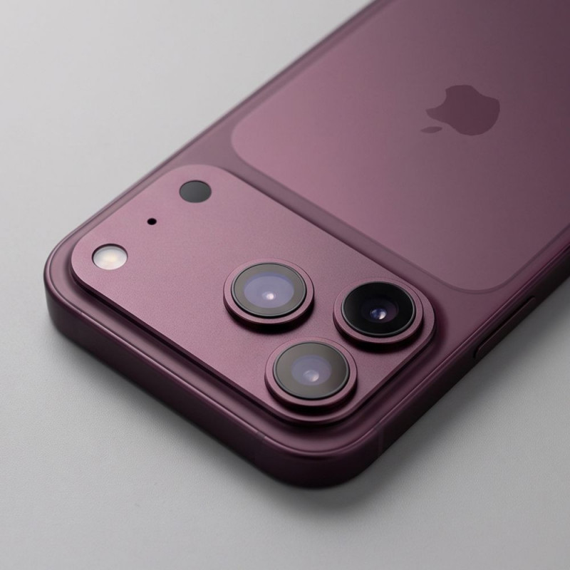 Tech-Protect Camfull Fit+ Protetor de lente da câmara para Apple iPhone 18 Pro Max, Burgundy