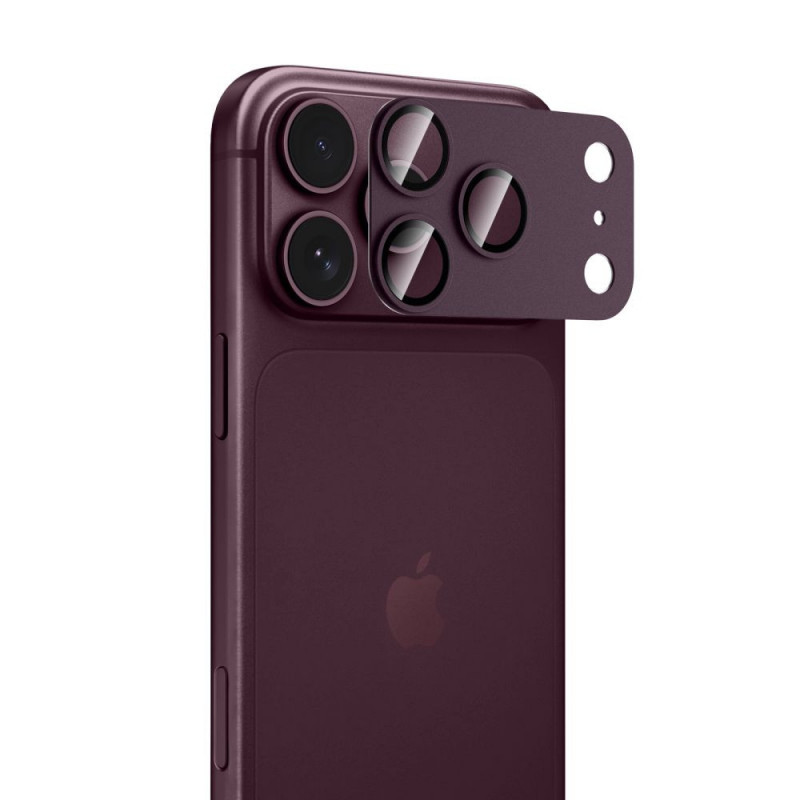 Tech-Protect Camfull Fit+ Protetor de lente da câmara para Apple iPhone 18 Pro, bordô