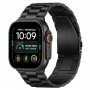 Pulseira de aço inoxidável Tech-Protect Stainless THP6099 para Apple Watch 8 / 9 / 10 / 11 / 12 / SE / Ultra 44/45/46/49 mm, preta