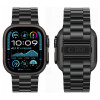 Pulseira de aço inoxidável Tech-Protect Stainless THP6099 para Apple Watch 8 / 9 / 10 / 11 / 12 / SE / Ultra 44/45/46/49 mm, preta