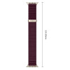 Pulseira Tech-Protect Nylonloop para Apple Watch 8 / 9 / 10 / 11 / 12 / SE / Ultra 44/45/46/49 mm, Deep Burgundy
