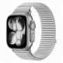 Pulseira Tech-Protect Nylonloop para Apple Watch 8 / 9 / 10 / 11 / 12 / SE / Ultra 44/45/46/49 mm, cinzento-claro