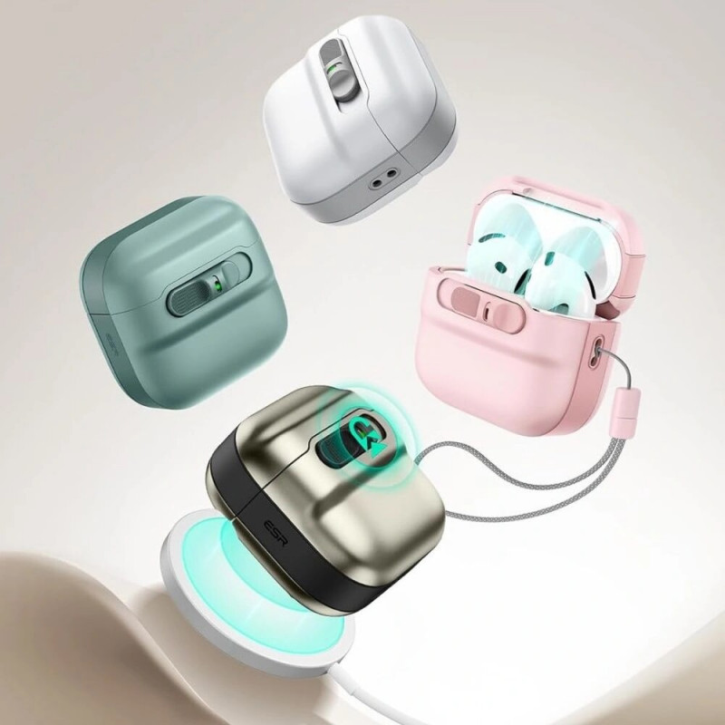 Capa ESR Pulse HaloLock MagSafe para Apple AirPods 4, preta