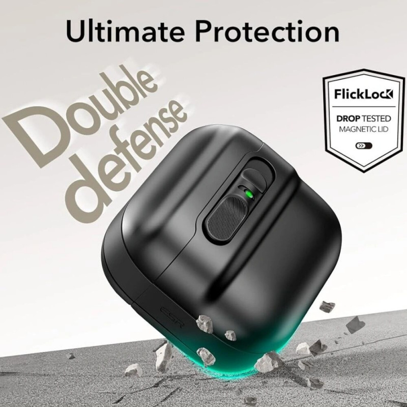 Capa ESR Pulse HaloLock MagSafe para Apple AirPods 4, preta