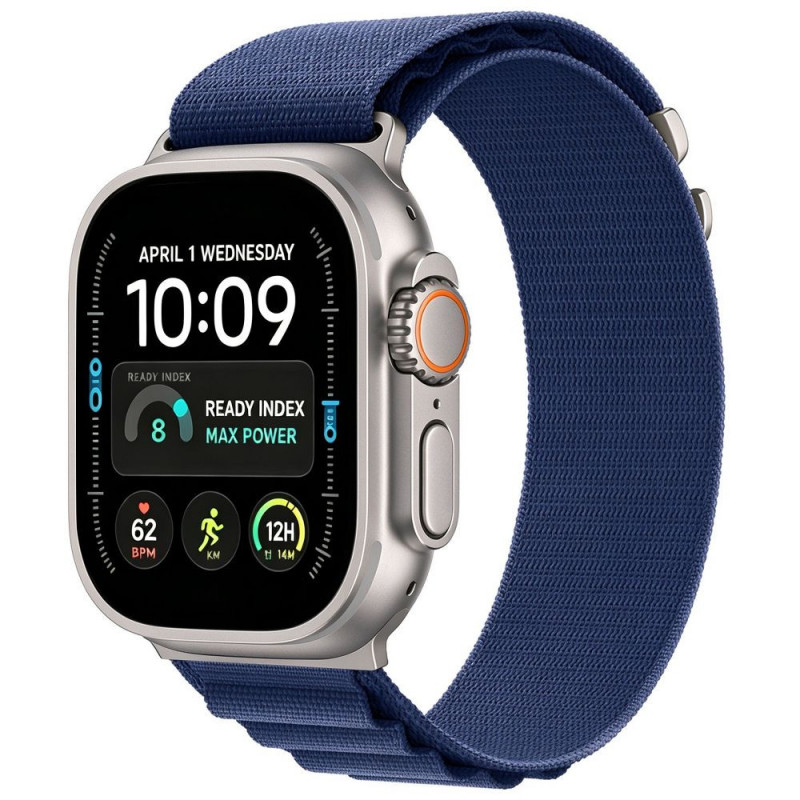 Pulseira Tech-Protect Nylon Pro para Apple Watch 8 / 9 / 10 / 11 / 12 / SE / Ultra 44/45/46/49 mm, azul-marinho