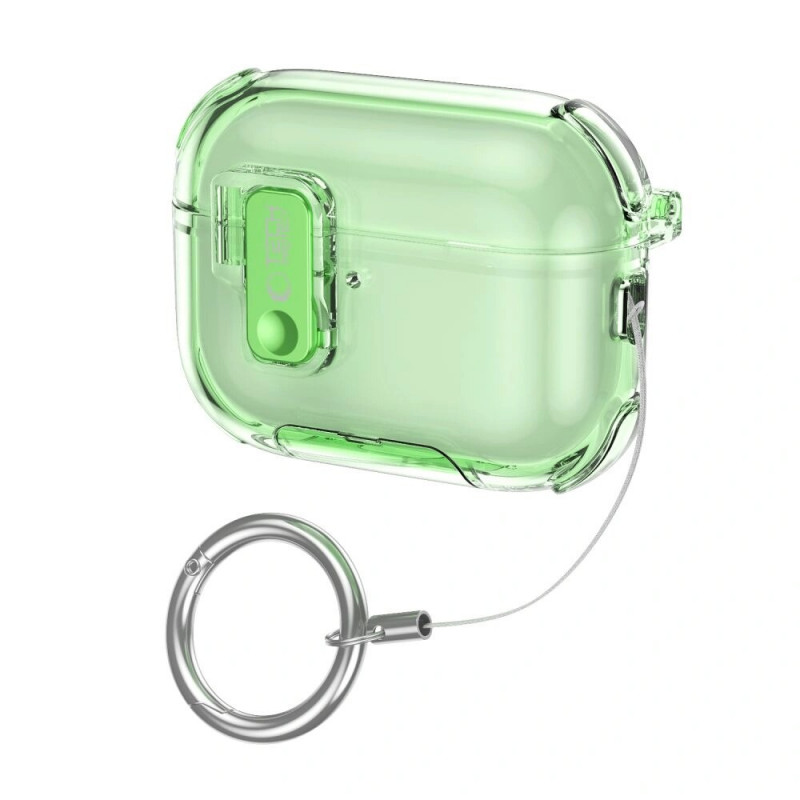 Capa para estojo de carregamento Tech-Protect Bounce Pro Apple AirPods Pro 3, verde matcha