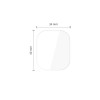 Película hidrogel Tech-Protect Supreme Set+ para Apple Watch 4 / 5 / 6 / SE 1 / 2 / 3 44 mm, transparente (2 un.)