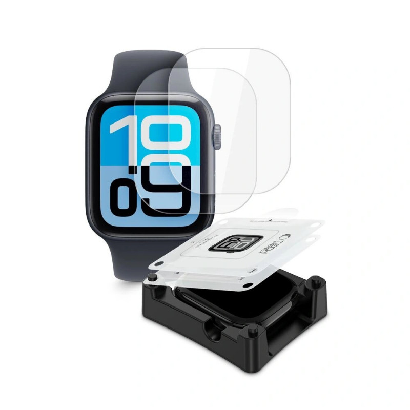 Película hidrogel Tech-Protect Supreme Set+ para Apple Watch 4 / 5 / 6 / SE 1 / 2 / 3 40 mm, transparente (2 un.)
